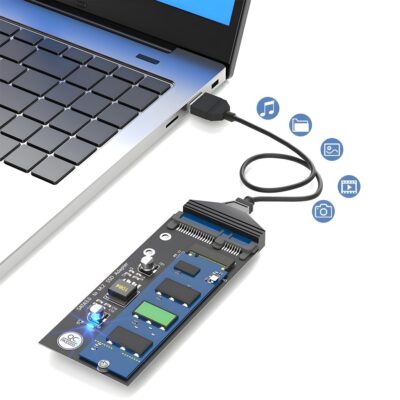 Adaptador Disco SSD M2 NGFF SATA a SATA 3 – M.2 Compatible 2230/2242/2260/2280