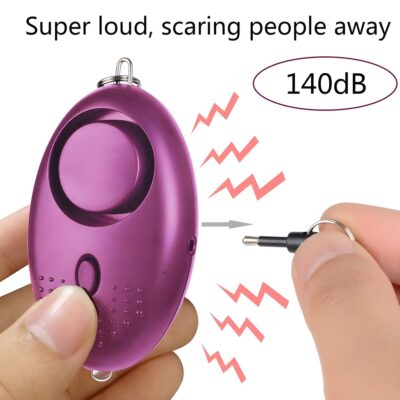 Llavero Alarma Personal de Seguridad 140dB con Luz – Protección Portátil