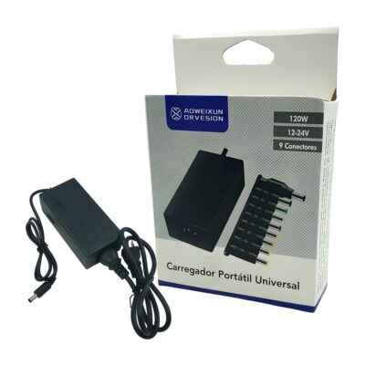 Cargador Universal para Laptops 120W Ajustable 12 Hasta 24V - Fuente Universal