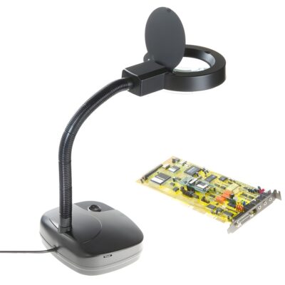 Lupa de Aumento con Lámpara LED – Luz Ajustable y Cuello Flexible