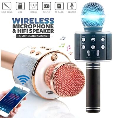 Micrófono Karaoke – Micrófono Mágico con Efectos de Sonido - MicroSD