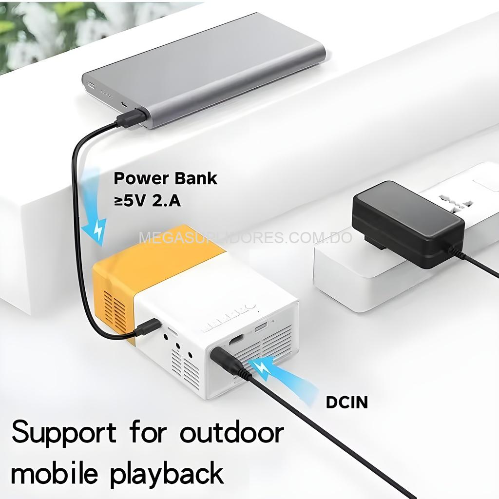 Mini Proyector LED Portátil – Compatible con USB, HDMI y AV – Ideal para Cine en Casa