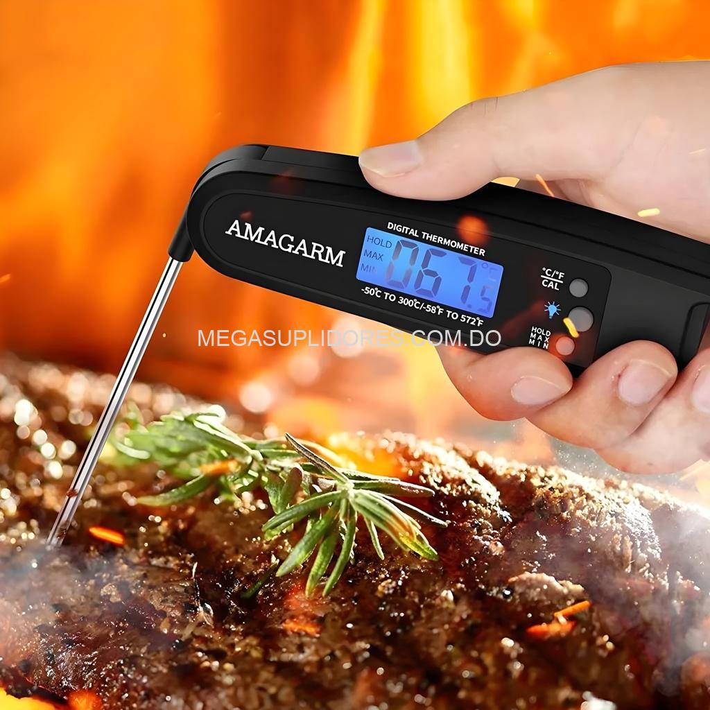 Termómetro de Cocina Digital – Precisión Rápida para Carne - Bebidas y BBQ