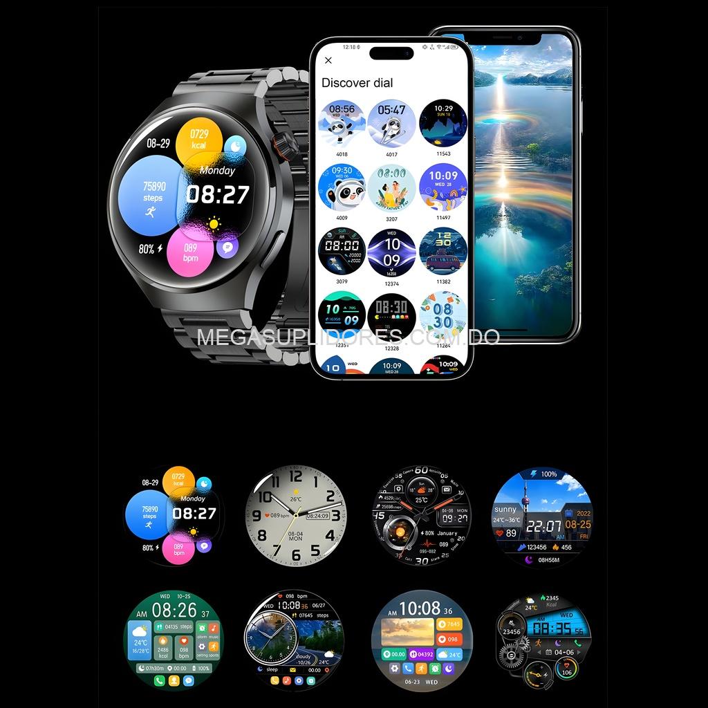 Reloj Inteligente – Pantalla HD - NFC - Llamadas - Smartwatch con Correas Intercambiables