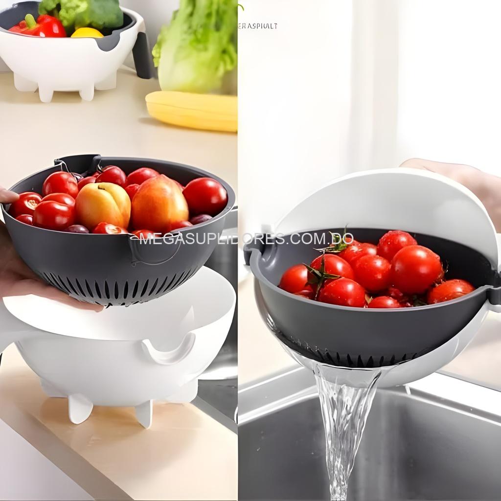 Cortador de Verduras 9 en 1 – Rallador - Pelador - Spiralizer y Escurridor Multifuncional