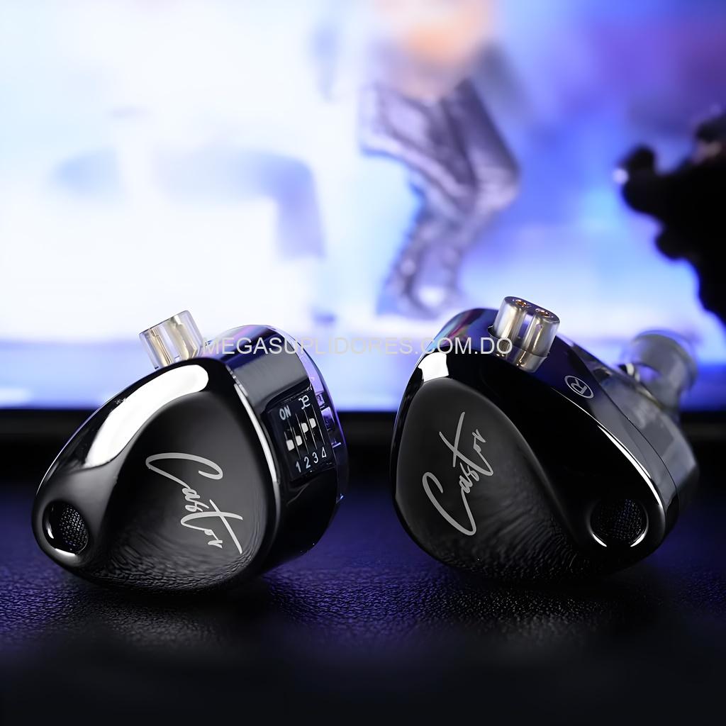 Audífonos KZ Castor HiFi Harman – Monitores In-Ear de Alta Fidelidad - 16 Audífonos en 1