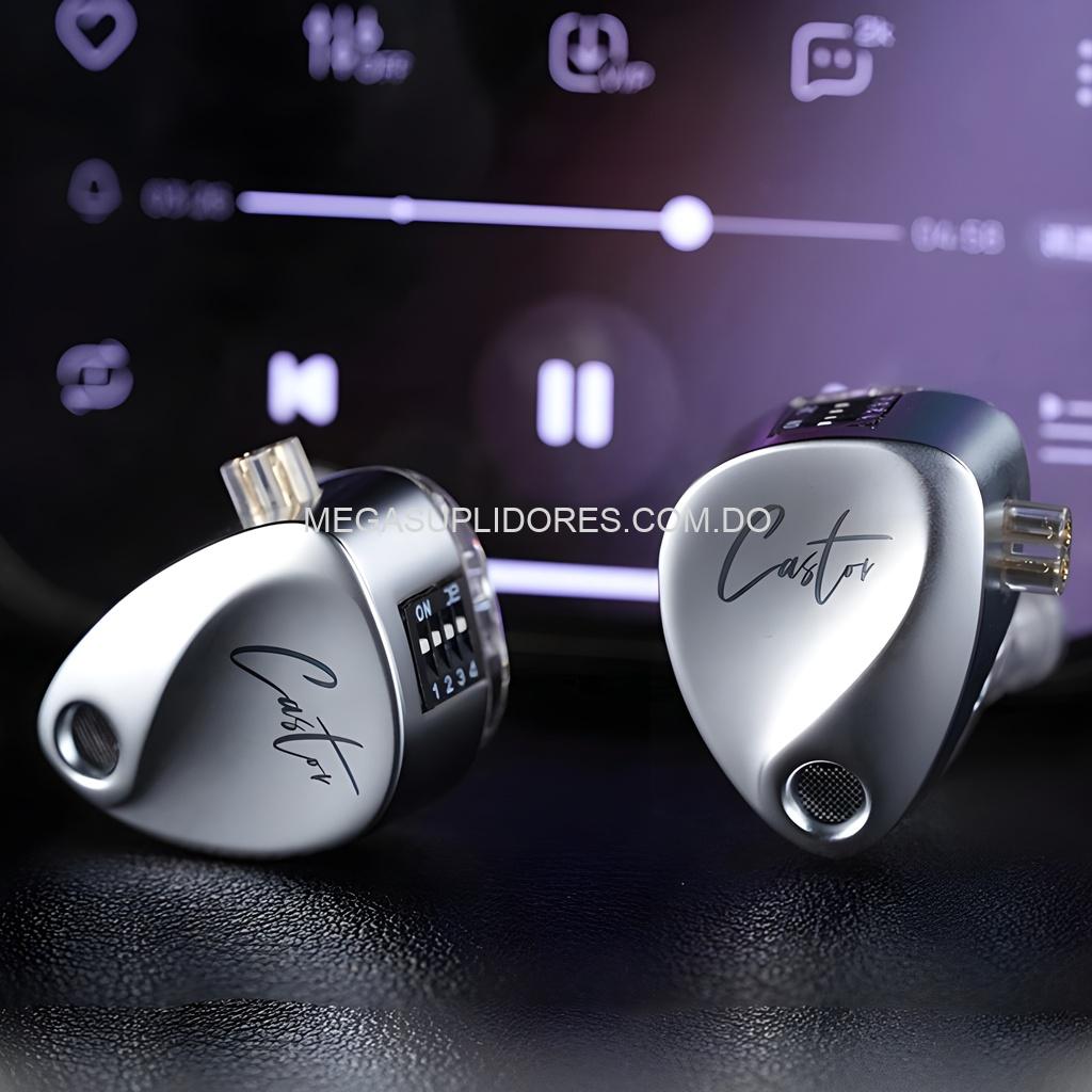 Audífonos KZ Castor HiFi Harman – Monitores In-Ear de Alta Fidelidad - 16 Audífonos en 1