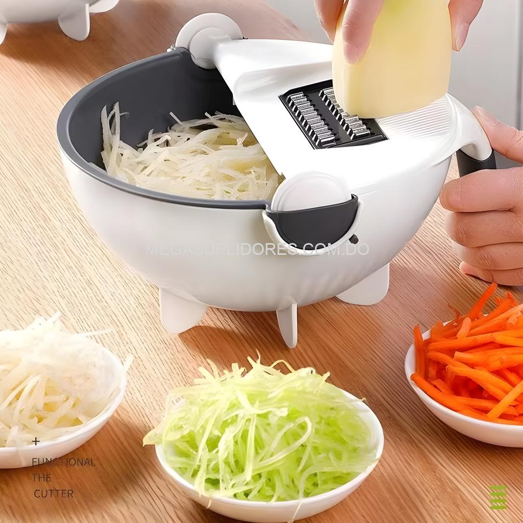 Cortador de Verduras 9 en 1 – Rallador - Pelador - Spiralizer y Escurridor Multifuncional