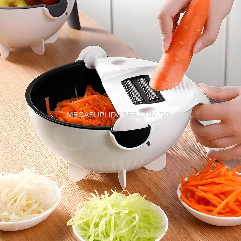 Cortador de Verduras 9 en 1 – Rallador - Pelador - Spiralizer y Escurridor Multifuncional