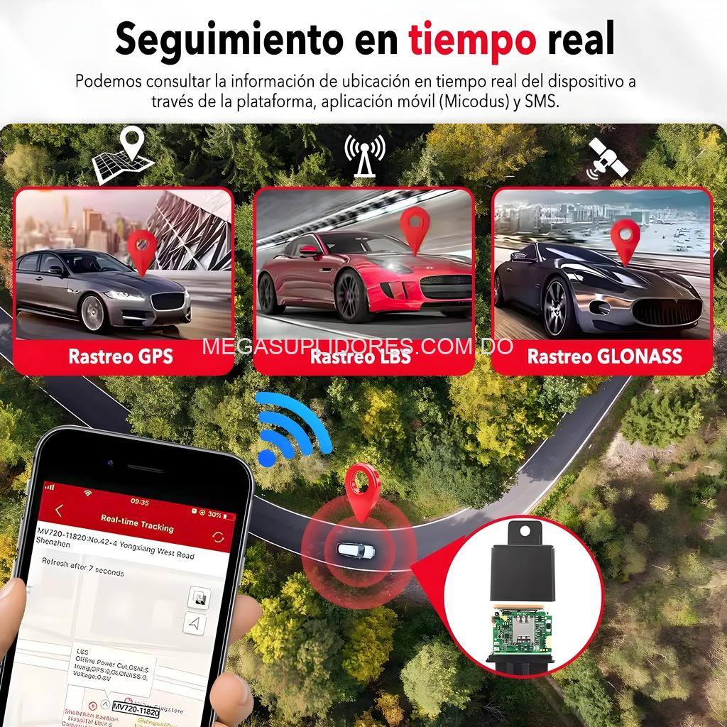 Rastreador GPS Tipo Relay – Localizador Vehicular con Apagado Remoto Seguimiento en Tiempo Real
