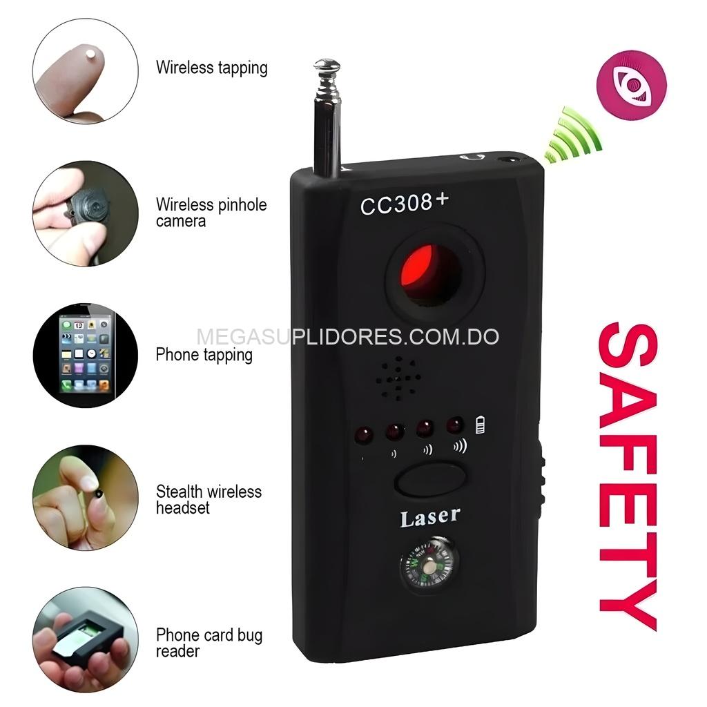 Detector de Cámara y Micrófono Espía – Localiza Cámaras Ocultas y Rastreadores GPS