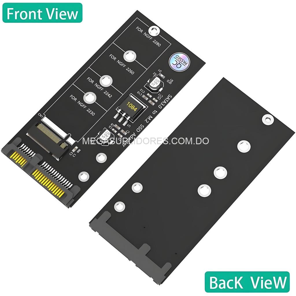 Adaptador Disco SSD M2 NGFF SATA a SATA 3 – M.2 Compatible 2230/2242/2260/2280