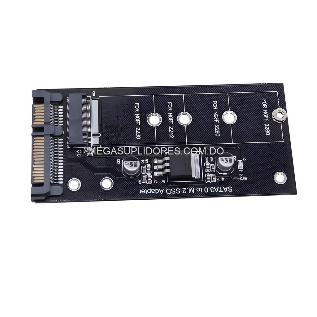 Adaptador Disco SSD M2 NGFF SATA a SATA 3 – M.2 Compatible 2230/2242/2260/2280