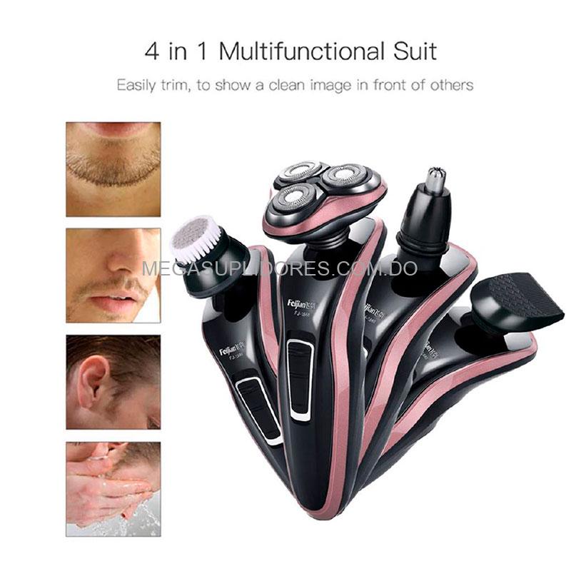 Afeitadora | Rasuradora Combo 4 en 1 con Cabezas Intercambiables