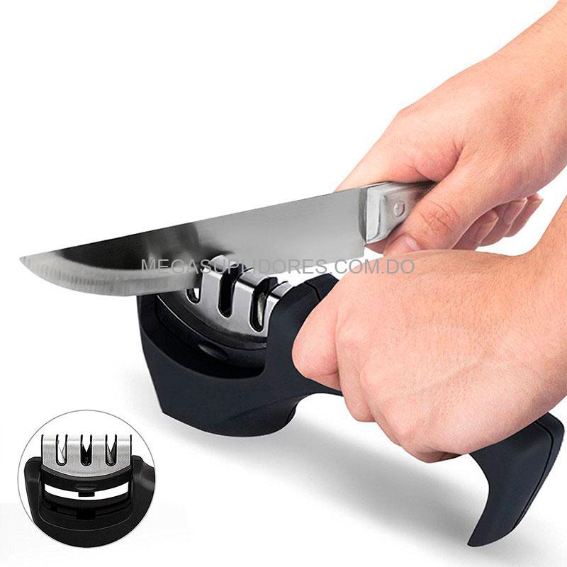 Afilador de Cuchillos Ergonómico | Amolador | Limador 3 En 1
