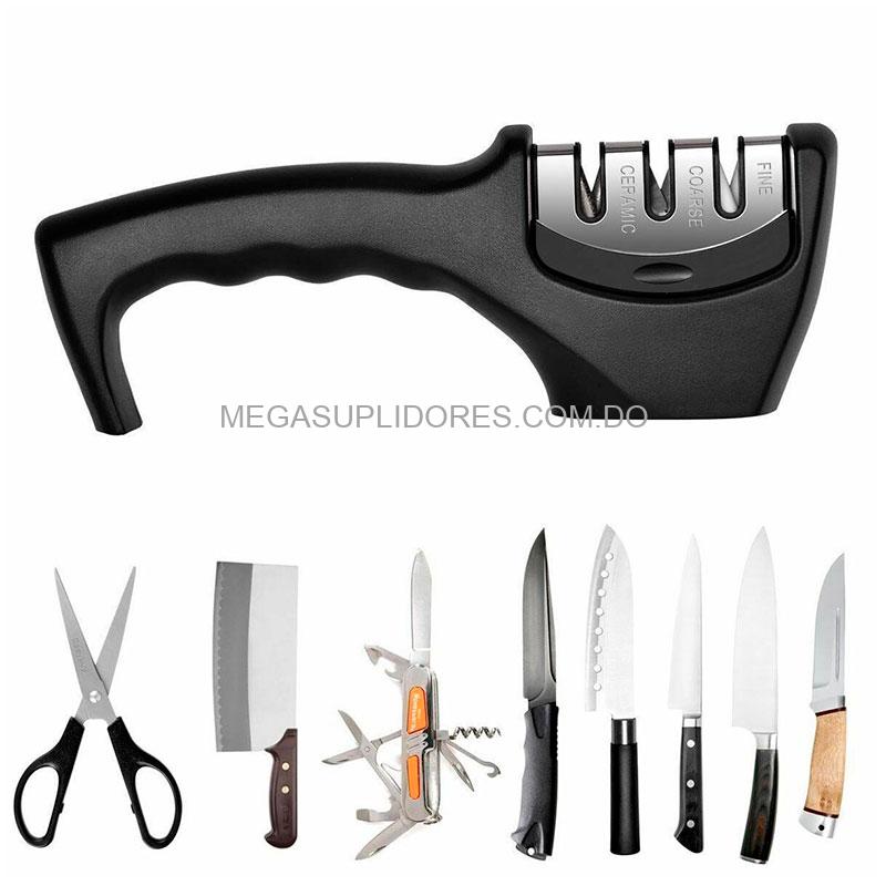 Afilador de Cuchillos Ergonómico | Amolador | Limador 3 En 1