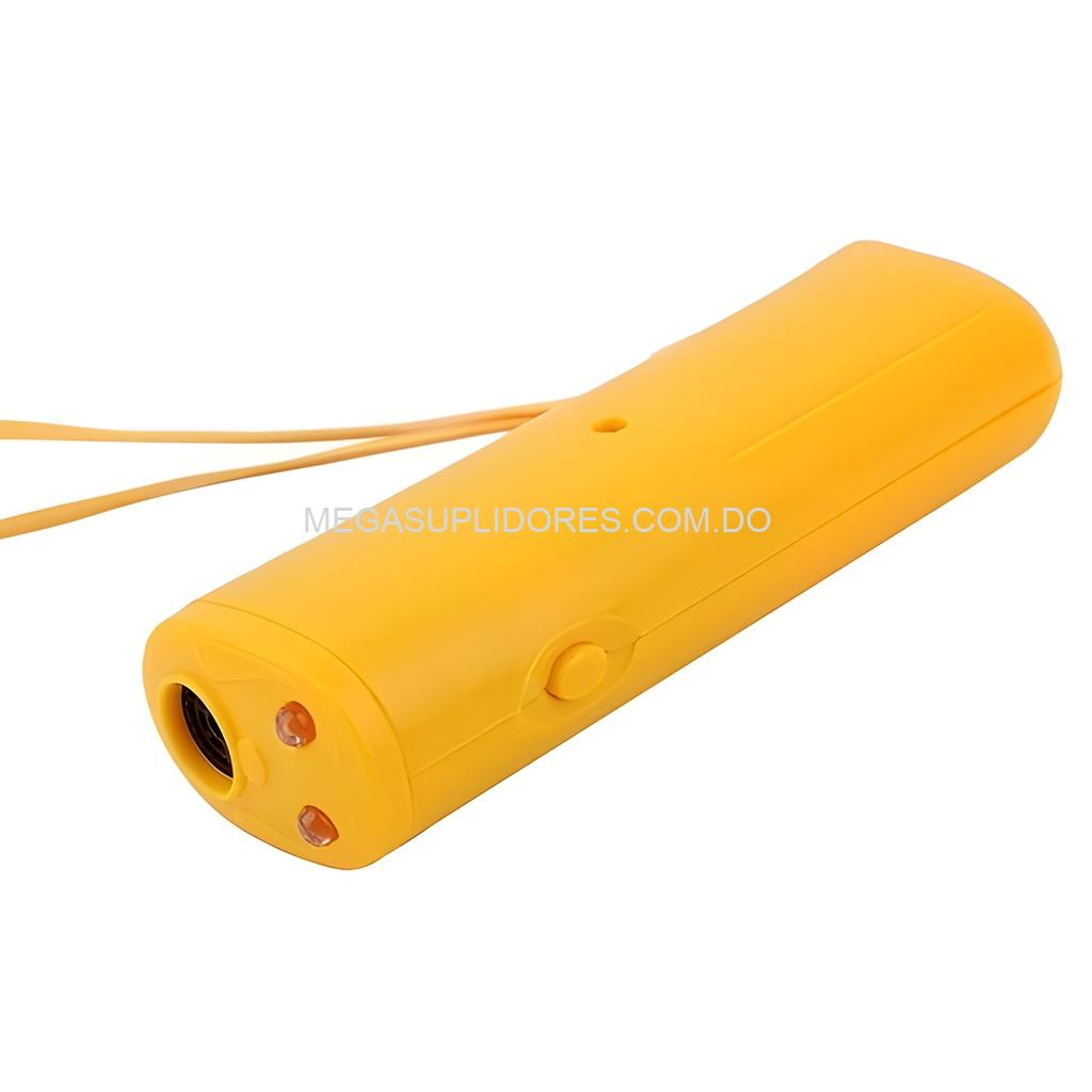 Ahuyentador y Entrenador de Perros Silbato Ultrasónico Repelente con Luz LED