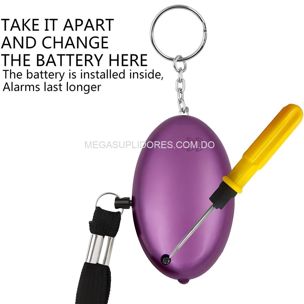 Llavero Alarma Personal de Seguridad 140dB con Luz – Protección Portátil