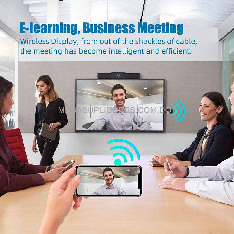 Transmisor de Pantalla Vía WiFi | Receptor de Video Inalámbrico Anycast