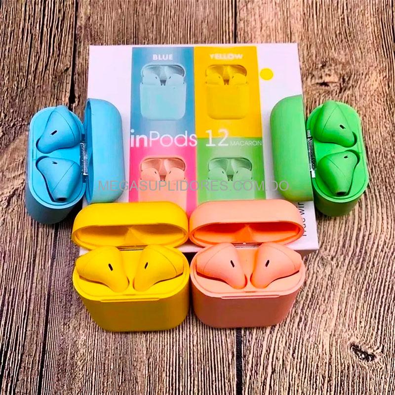 Audífonos Bluetooth InPods i12 | Compatibles con iPhone y Android | Touch con Cajita de Carga