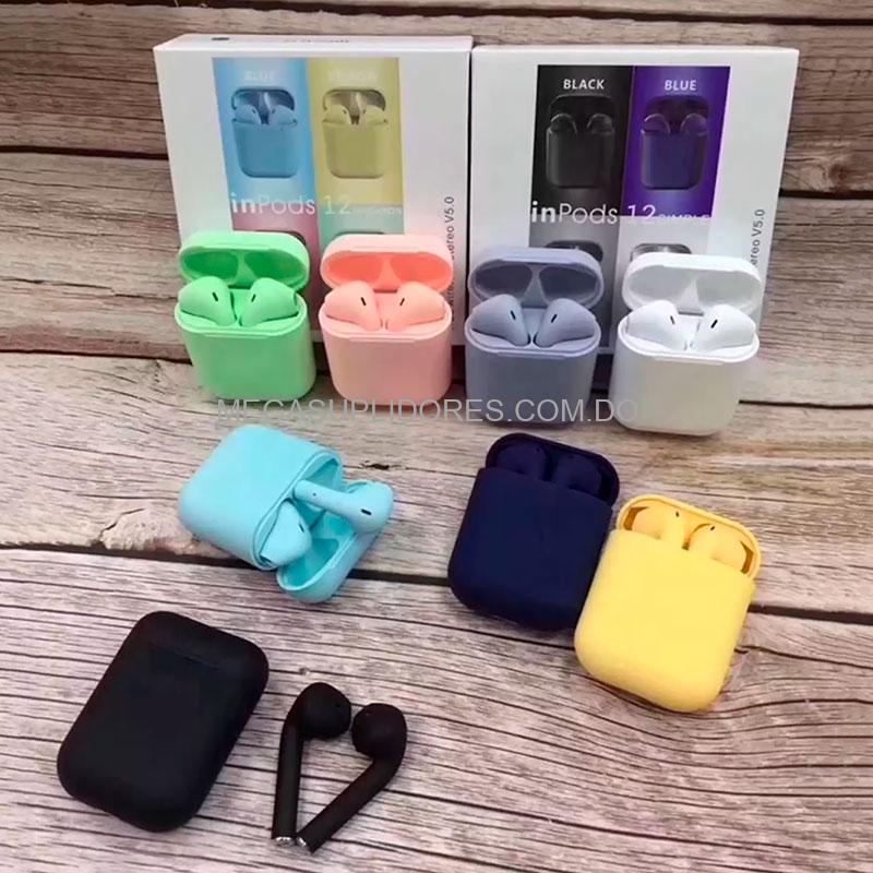 Audífonos Bluetooth InPods i12 | Compatibles con iPhone y Android | Touch con Cajita de Carga