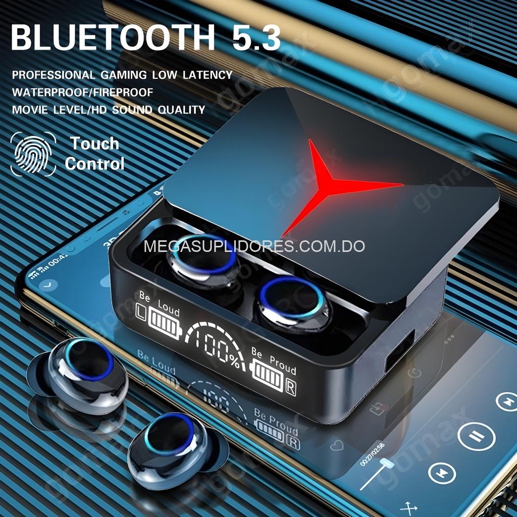 Audífonos Bluetooth – Touch, Caja de Carga con Pantalla LED y Sonido Potente