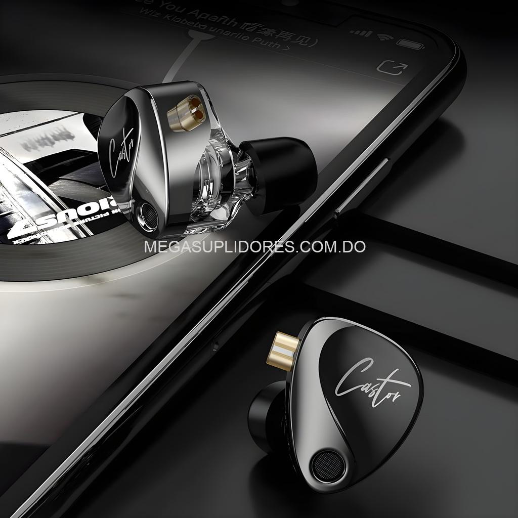 Audífonos KZ Castor HiFi Harman – Monitores In-Ear de Alta Fidelidad - 16 Audífonos en 1