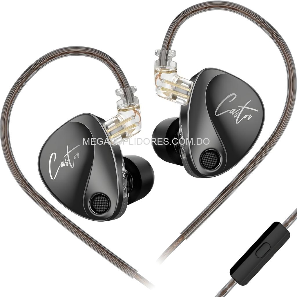 Audífonos KZ Castor HiFi Harman – Monitores In-Ear de Alta Fidelidad - 16 Audífonos en 1
