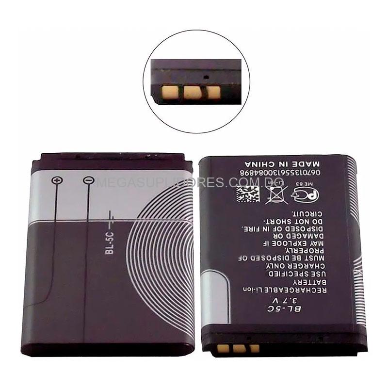 Batería Recargable Plana Modelo: BL-5C | 3.7V 1020mAh
