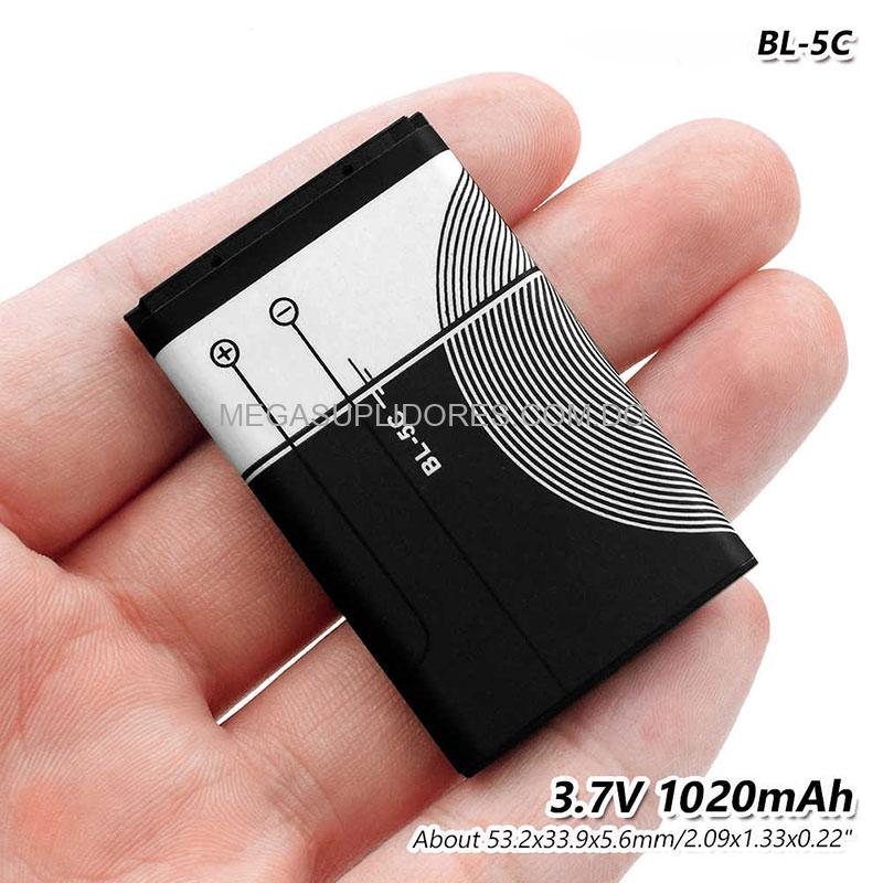 Batería Recargable Plana Modelo: BL-5C | 3.7V 1020mAh