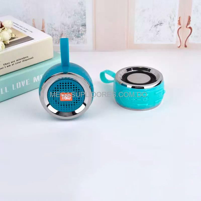 Bocina Bluetooth Portátil Resistente al Agua | Altavoz Recargable con Función de Llamada y Soporte para Memoria