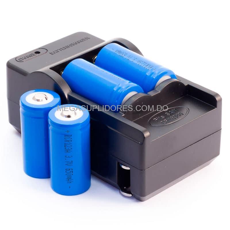 Cargador de baterías pilas recargables CR123A | 16340