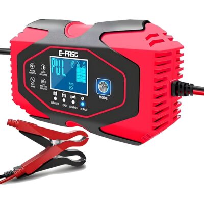 Cargador de Baterías Reparador 12V 8A / 24V 6A – Carga Rápida y Segura