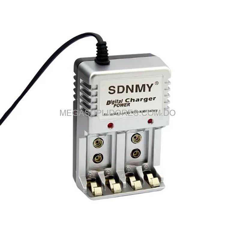 Cargador de Pilas Baterías Recargables AA | AAA | 9V de Ni-MH o Ni-CD