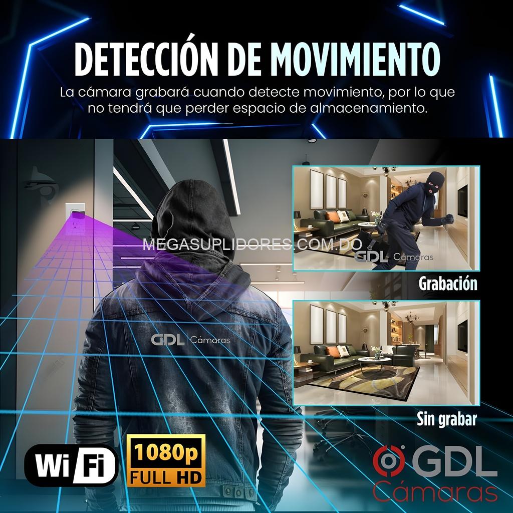 Cámara Espía WiFi Oculta Cargador USB Pared - Full HD - Vigilancia Remota
