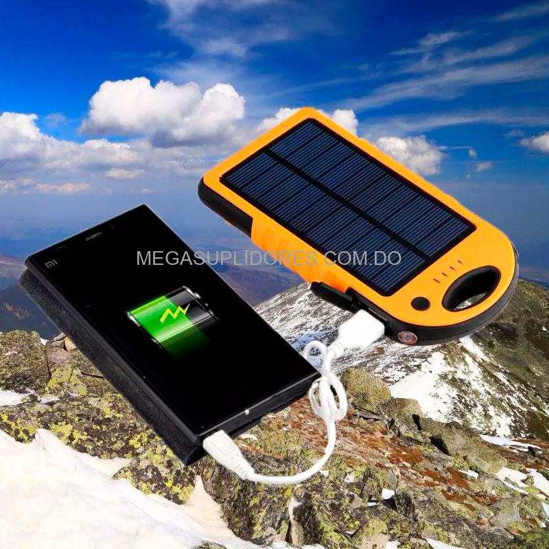 Cargador Portátil Solar Power Bank 5000mAh | Resiste Agua Tierra y Polvo