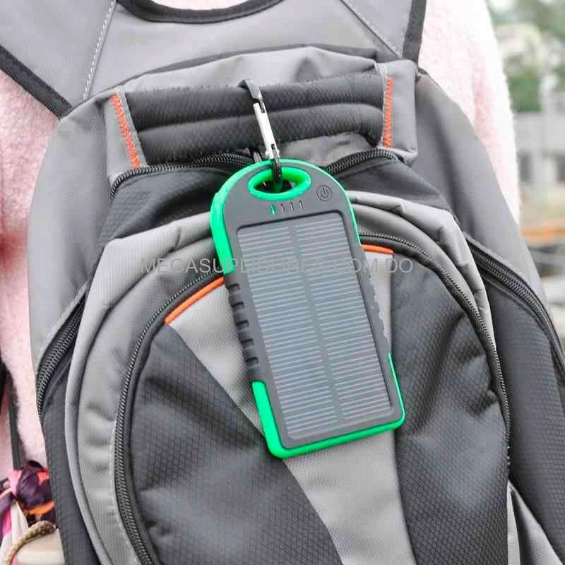 Cargador Portátil Solar Power Bank 5000mAh | Resiste Agua Tierra y Polvo