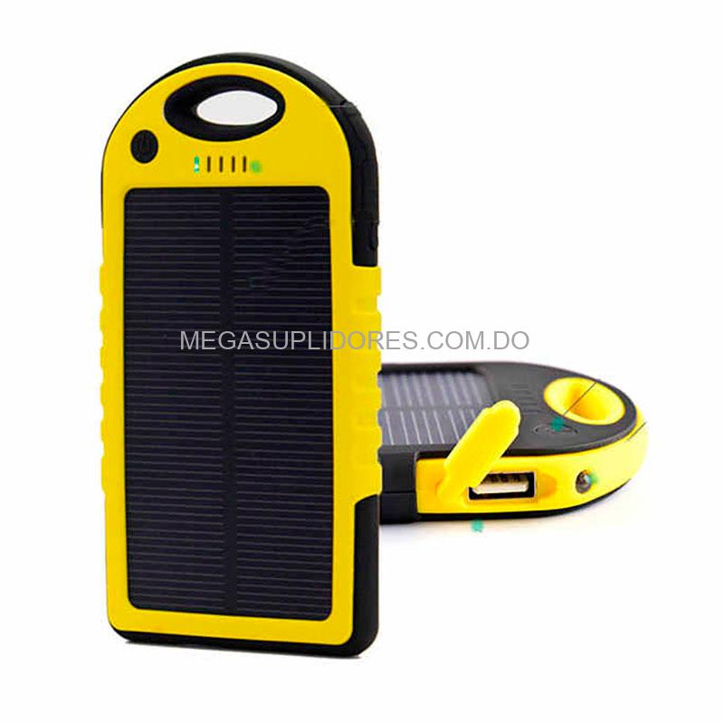 Cargador Portátil Solar Power Bank 5000mAh | Resiste Agua Tierra y Polvo
