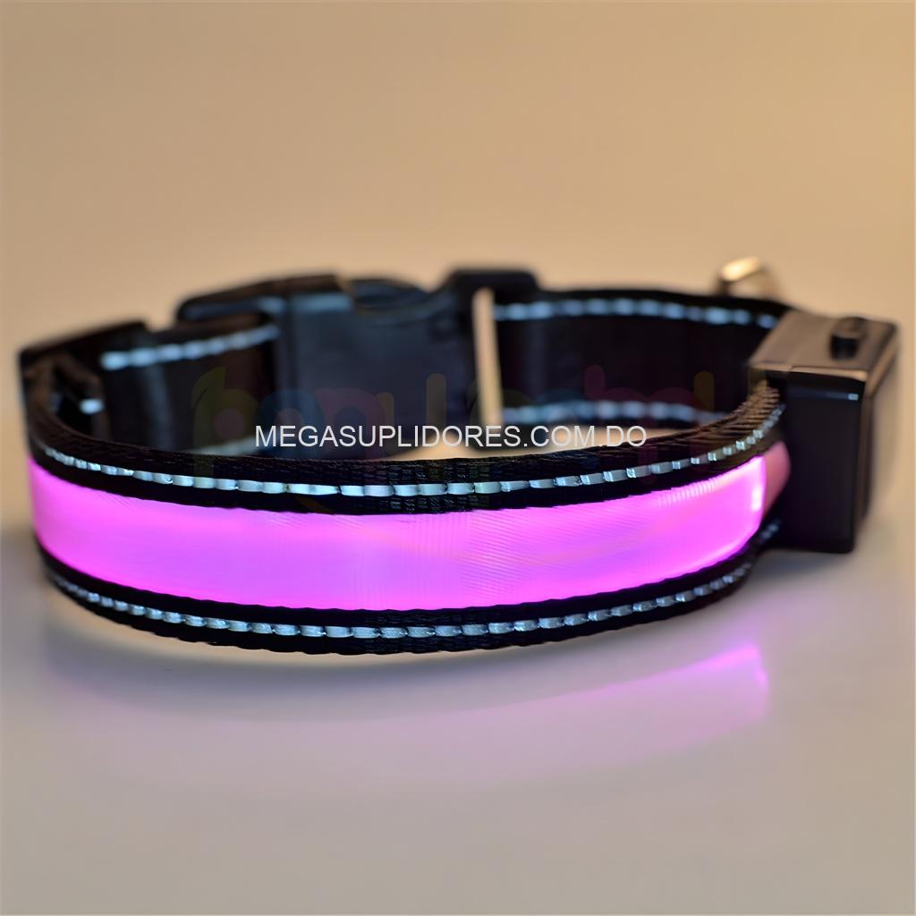 Collar para Perros Iluminado Solar LED - Seguridad Nocturna