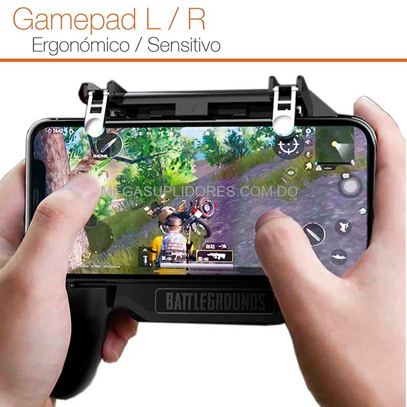 Control de Juegos para Celulares | Base de Carga con Abanico | Gatillos