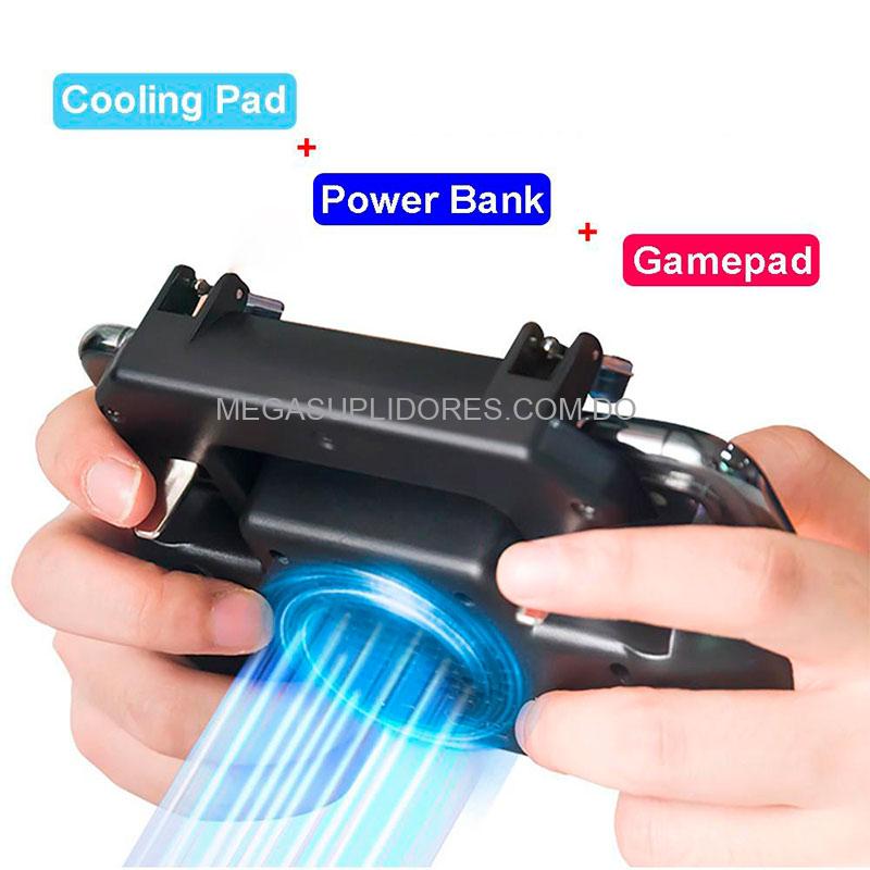 Control de Juegos para Celulares | Base de Carga con Abanico | Gatillos