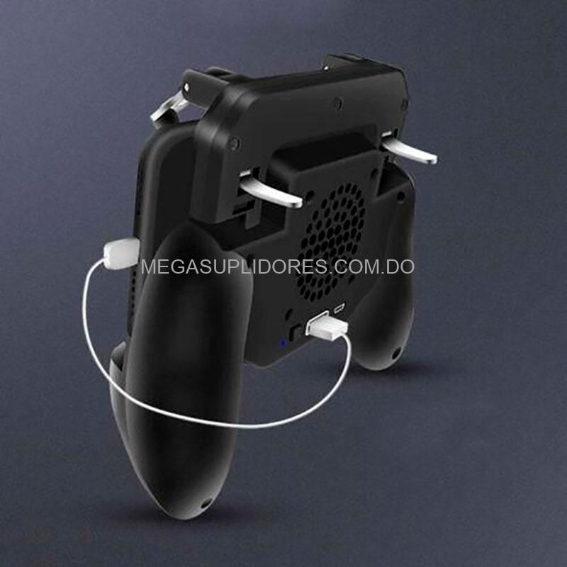 Control de Juegos para Celulares | Base de Carga con Abanico | Gatillos