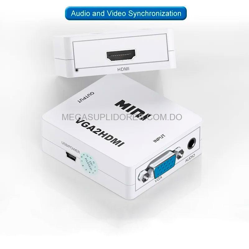 Convertidor VGA a HDMI | Video y Sonido