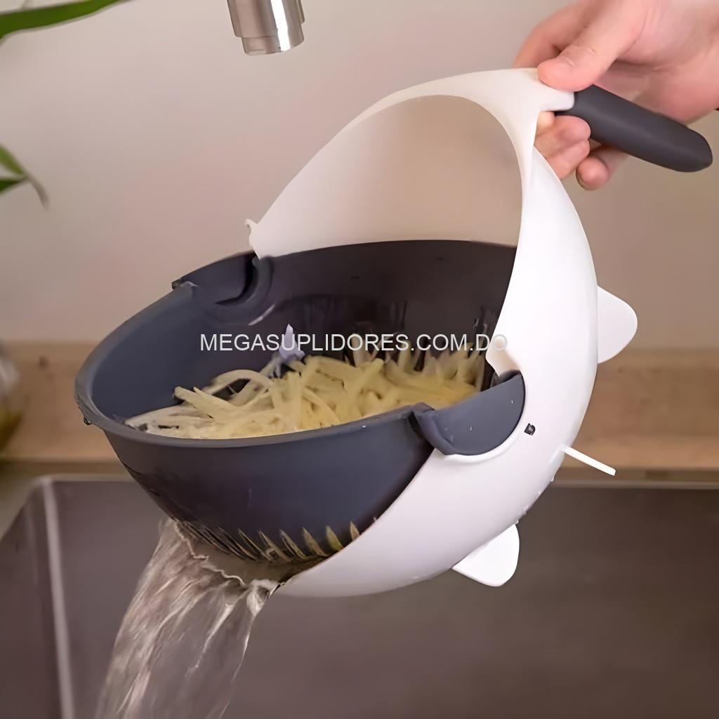 Cortador de Verduras 9 en 1 – Rallador - Pelador - Spiralizer y Escurridor Multifuncional