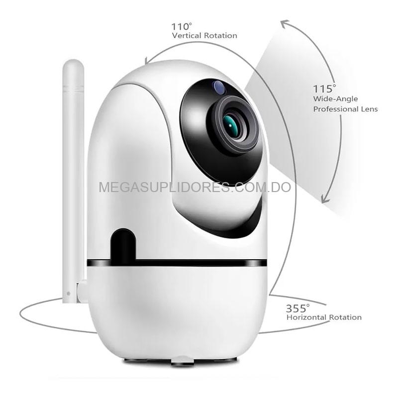 Cámara de Seguridad Wifi con Seguimiento de Movimiento | Alarma de Sonido | Visión Nocturna