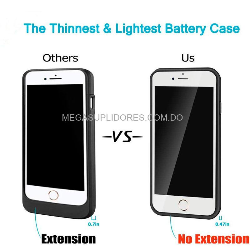 Cover Batería Externa para iPhone 6 Plus / 6s Plus / 7 Plus / 8 Plus | Cargador Portátil Recargable Power Bank de 4,000mAh