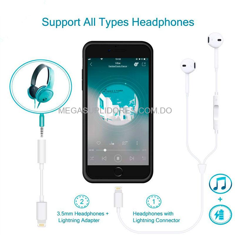 Cover Batería Externa para iPhone 6 Plus / 6s Plus / 7 Plus / 8 Plus | Cargador Portátil Recargable Power Bank de 4,000mAh