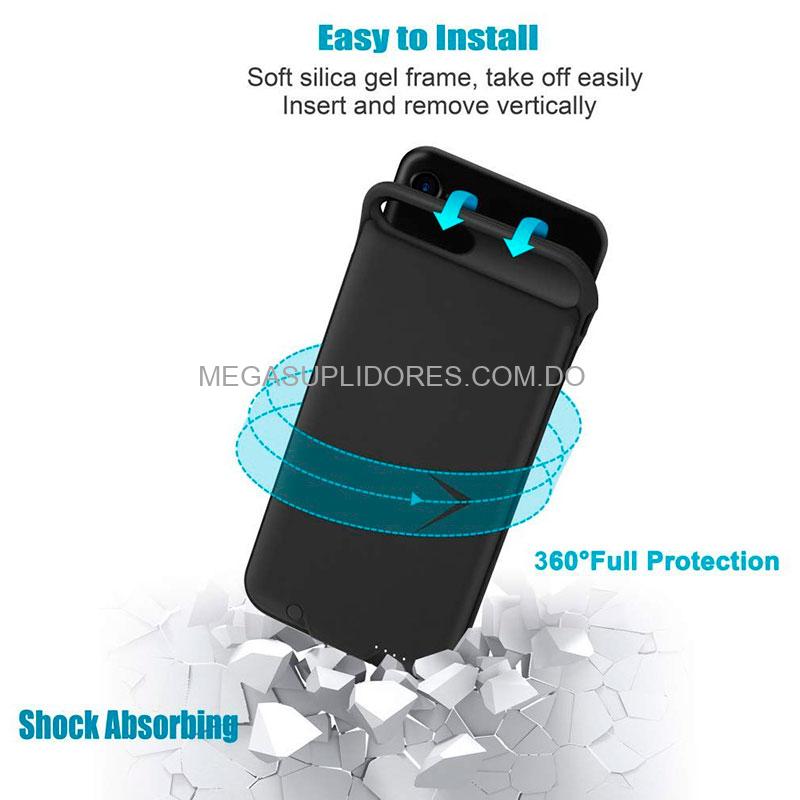 Cover Batería Externa para iPhone 6 Plus / 6s Plus / 7 Plus / 8 Plus | Cargador Portátil Recargable Power Bank de 4,000mAh