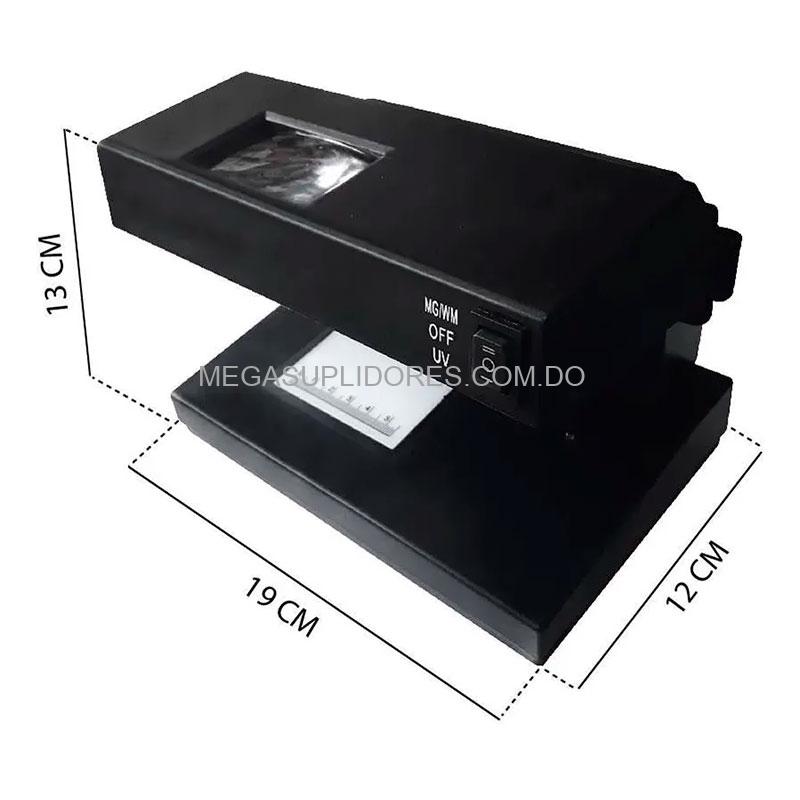 Detector de Billetes Falsos | Probador de Dinero Magnético con Luz Ultravioleta y Lupa