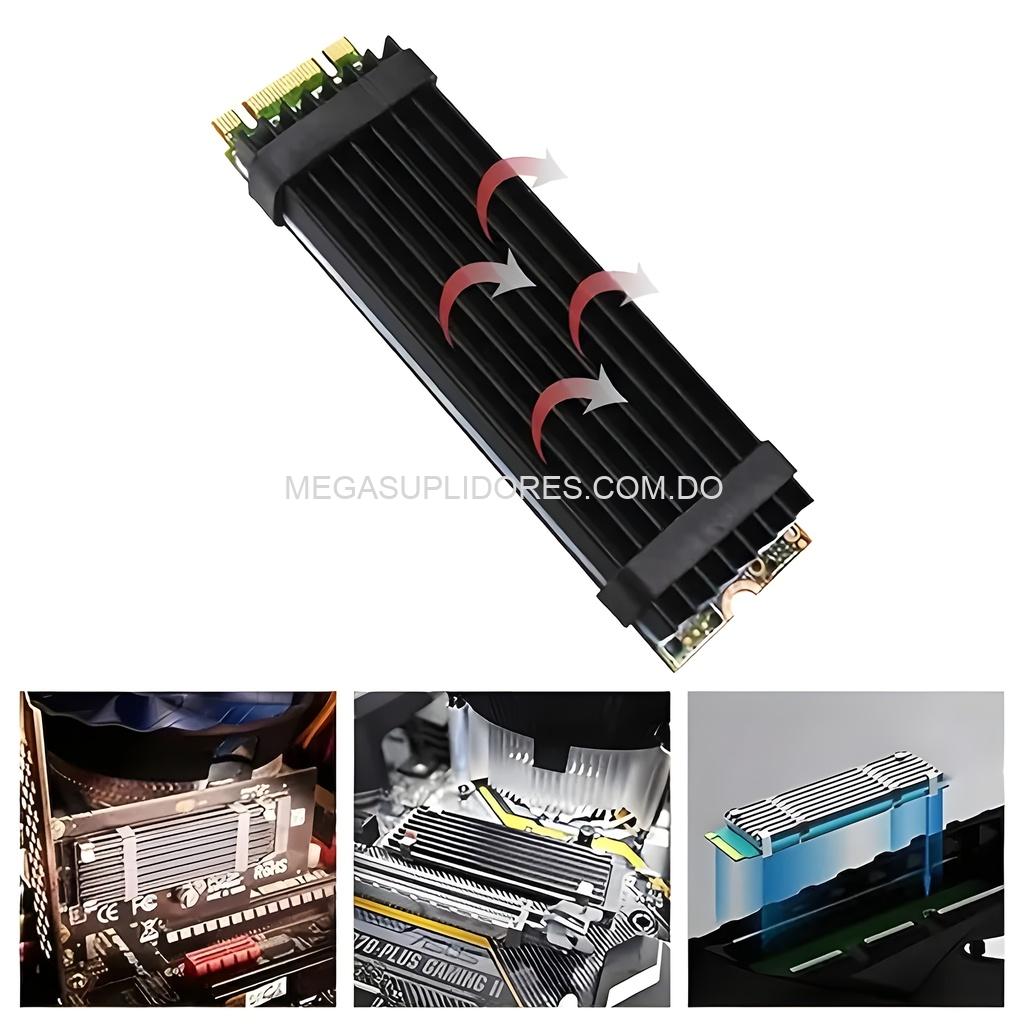 Disipador de Calor para Disco SSD M2 2280 NVMe – M.2 Heatsink de Cobre y Grafeno Laptop